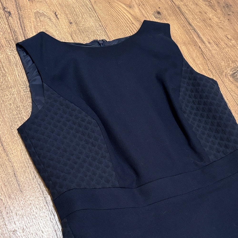 J. Crew Navy Textured Sheath Dress